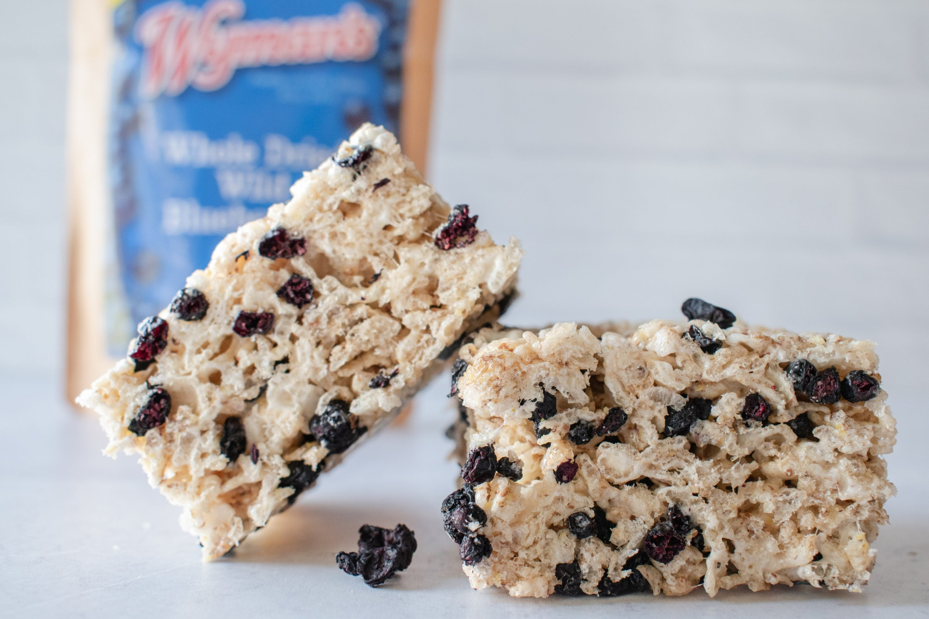 Wild Blueberry Crispy Rice Treats — Shop Wyman's